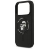 Etui Karl Lagerfeld Silicone             Karl&Choupette Ring MagSafe do iPhone 17 Pro czarny
